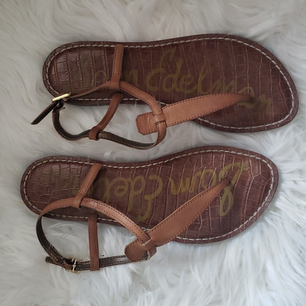 Sam Edelman Gigi Thong Sandals (brown) used in good condition.